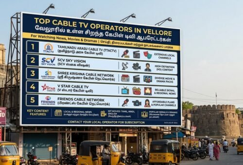 Top Cable TV Operators in Vellore for Watching News, Movies & Dramas