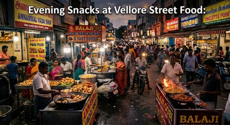 Evening Street Foods in Vellore Roadside Shops and Popular Spots